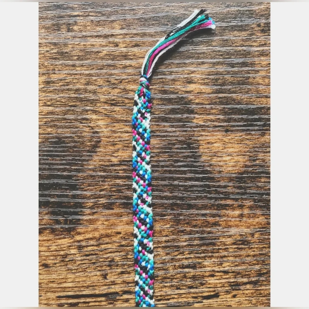 Handmade Rag Rug Bracelet - Picture 3 of 4